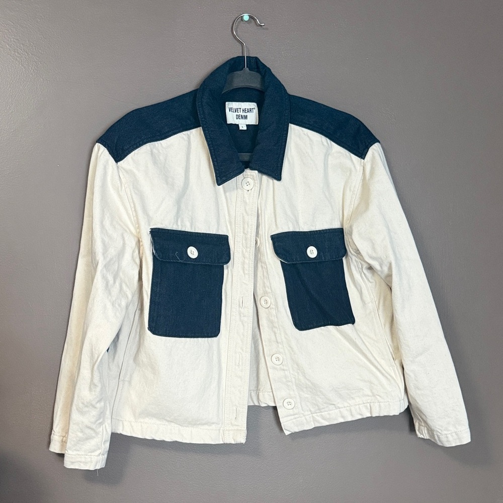 Denim and Kahki Colored Jacket